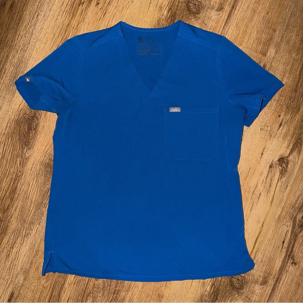 Royal Blue Figs Scrub Set - Size Medium - Picture 2 of 7